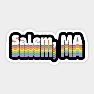 Salem, MA // Retro Typography Design Sticker